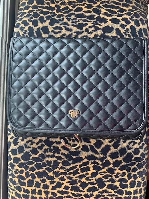 Getaway Toiletry Case, Timeless Black Quilted