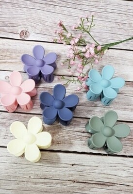 Large Flower Clip, Assorted Colors