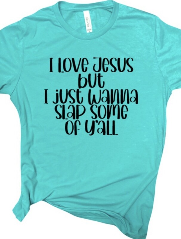 Love Jesus Tee, Teal