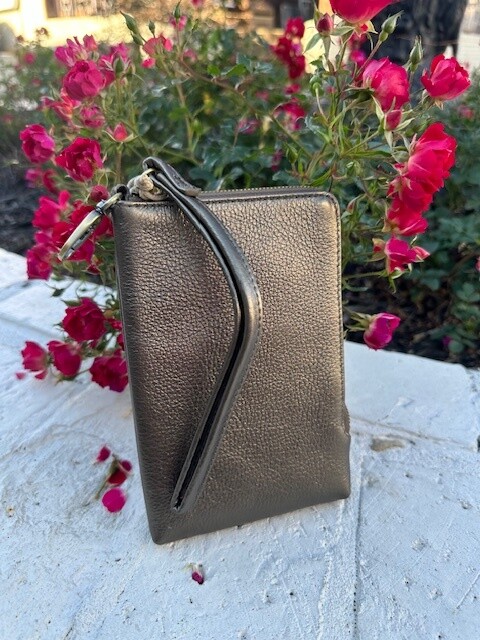 Hobo Spark Wristlet, Pewter
