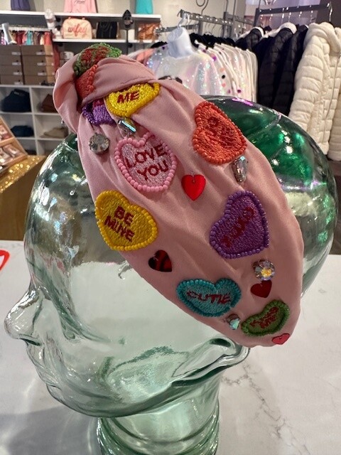 XOXO Valentine Headband, Pink