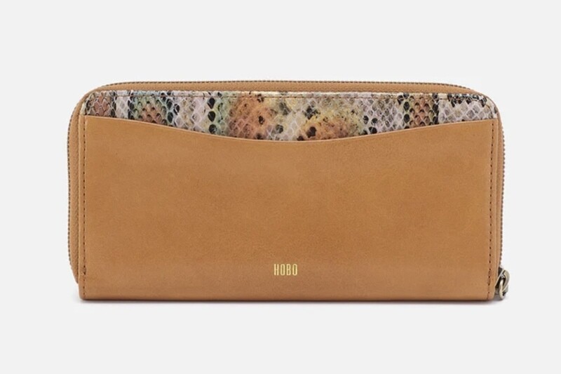 Hobo Max Large Zip Around, Natural