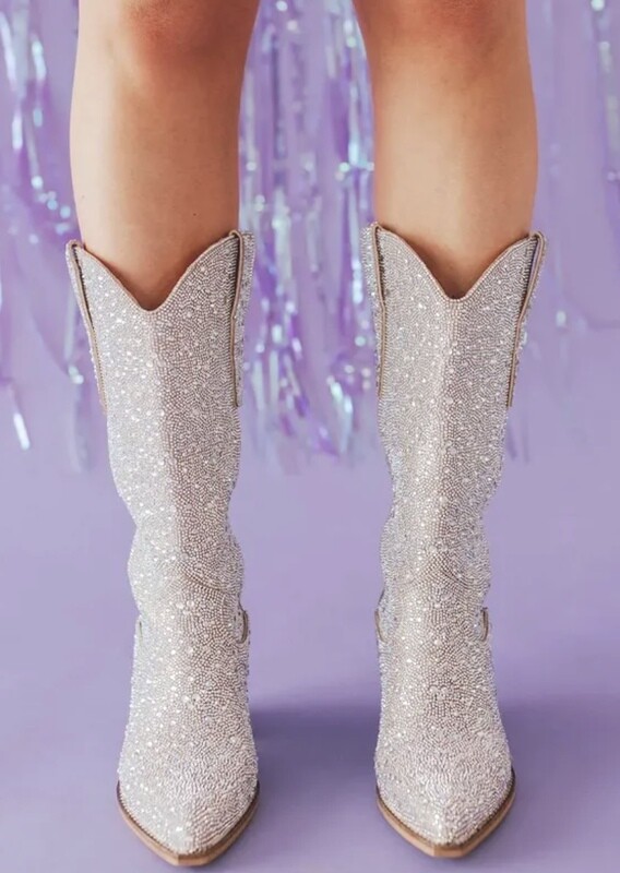 Tykova Rhinestone Calf Boot