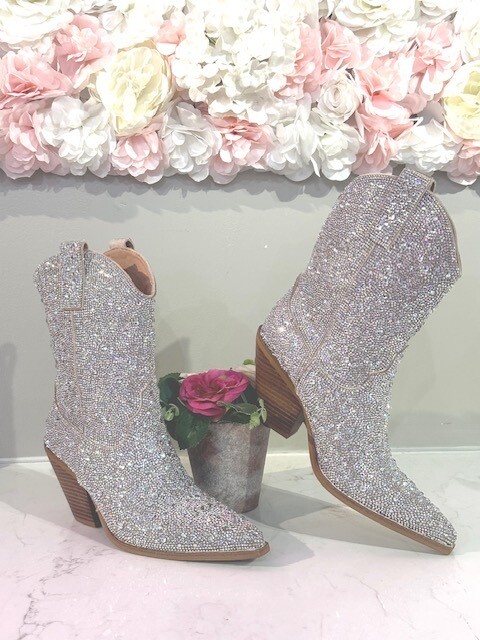 Tykova Rhinestone Calf Boot