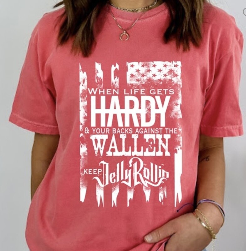 Country Singer Flag Tee, Watermelon