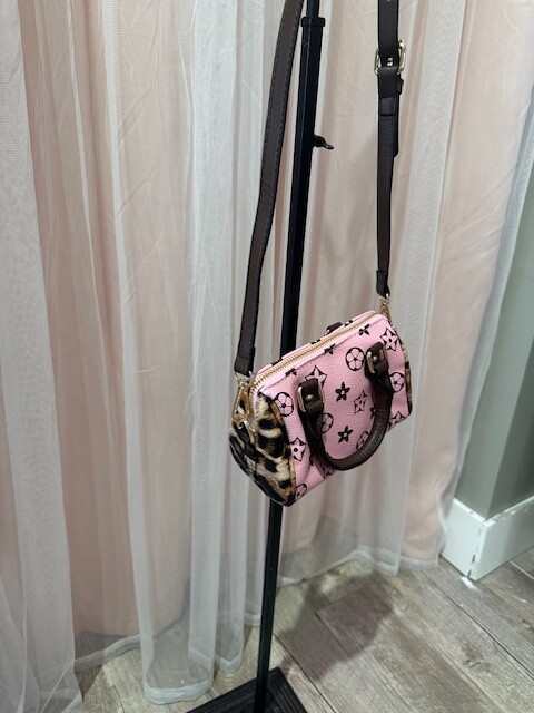 Mini Me Inspired Barrell with Animal Print, Pink