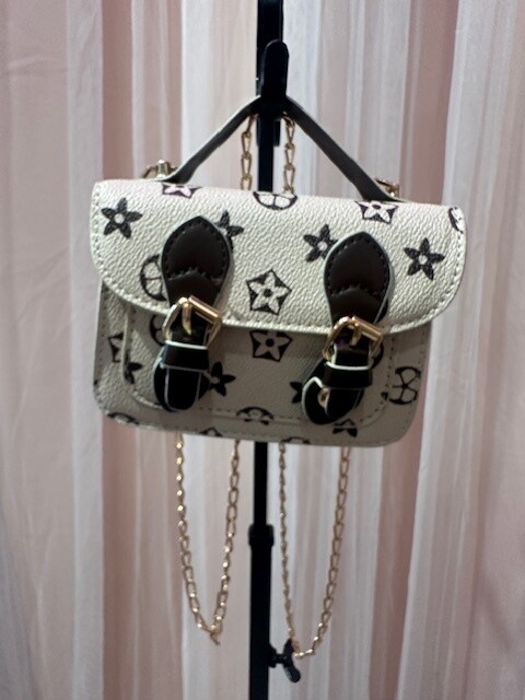 Mini Me Small Double Buckle, Cream