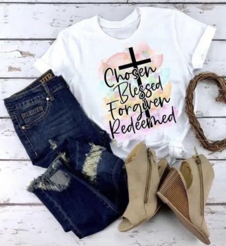 Chosen Cross Tee, White