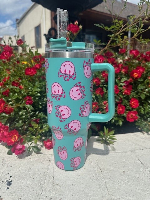 GG Cowboy Smiley 40 oz. Cup, Green