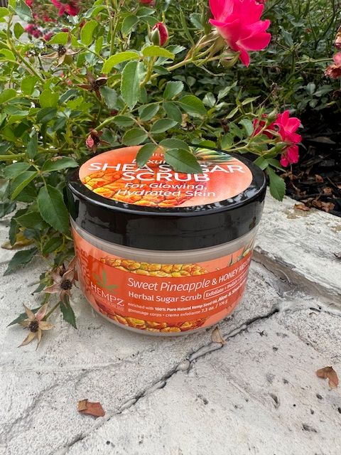 Hempz Herbal Sugar Scrub, Sweet Pineapple &amp; Honey Melon
