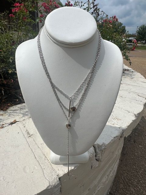 SMR Layered Bar Necklace, Gold