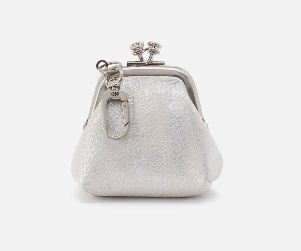 Hobo Run Frame Pouch, Silver