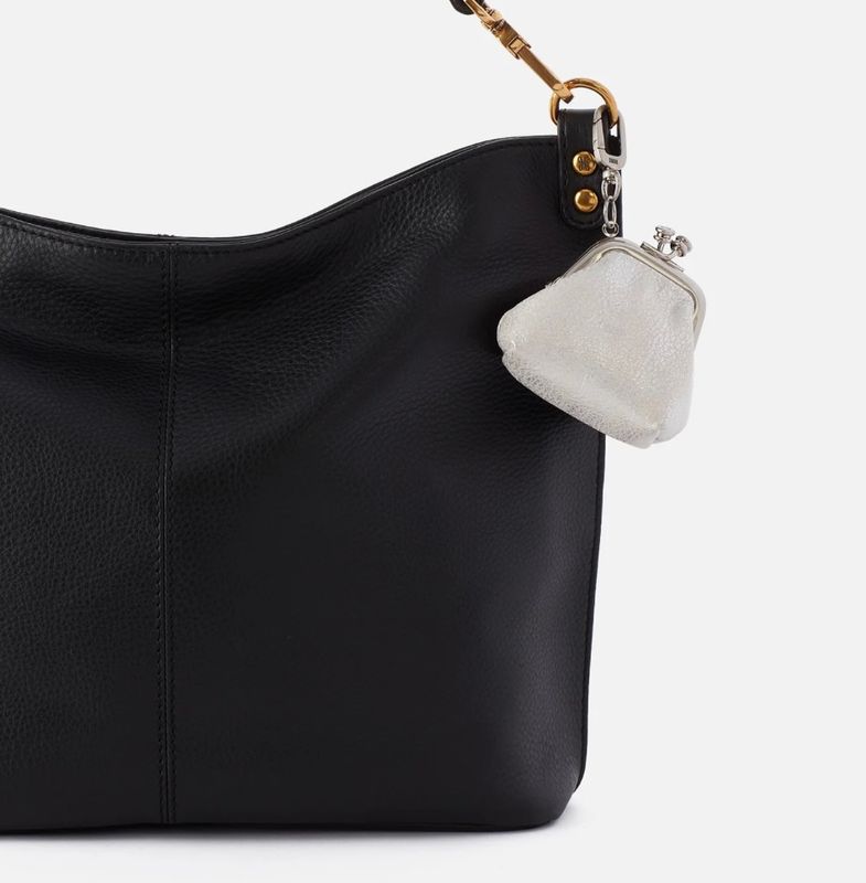 Hobo Run Frame Pouch, Silver