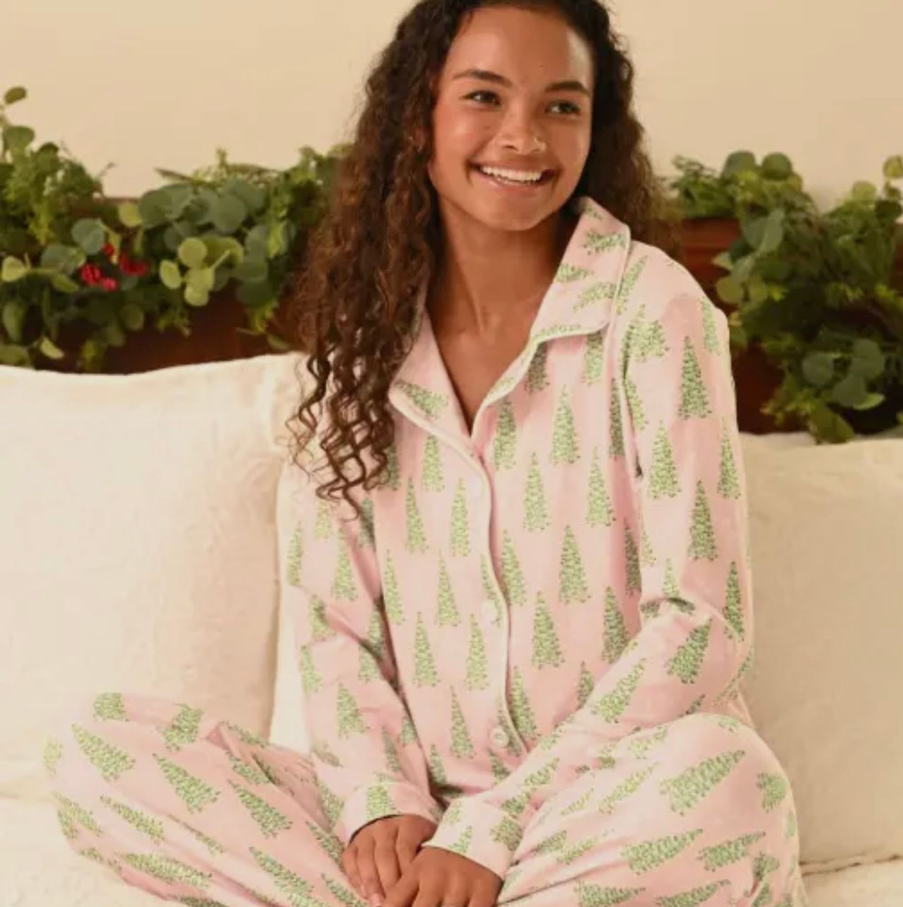 Christmas Tree PJ&#39;s, Pink/Green