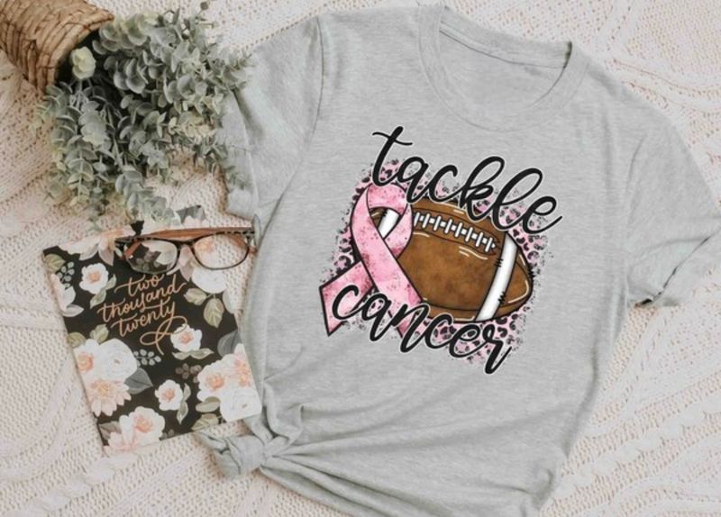 Tackle Cancer Tee, Grey