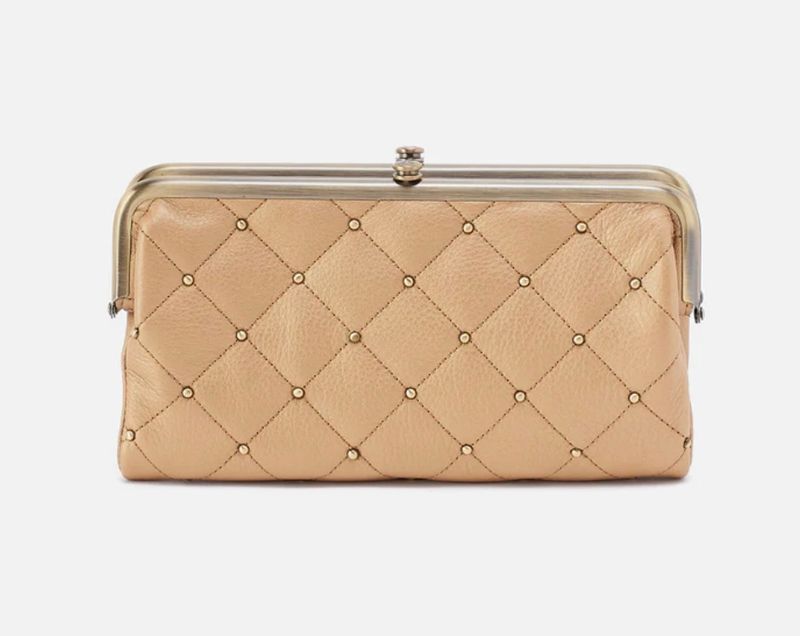 Hobo Lauren Clutch Wallet, Dusty Gold