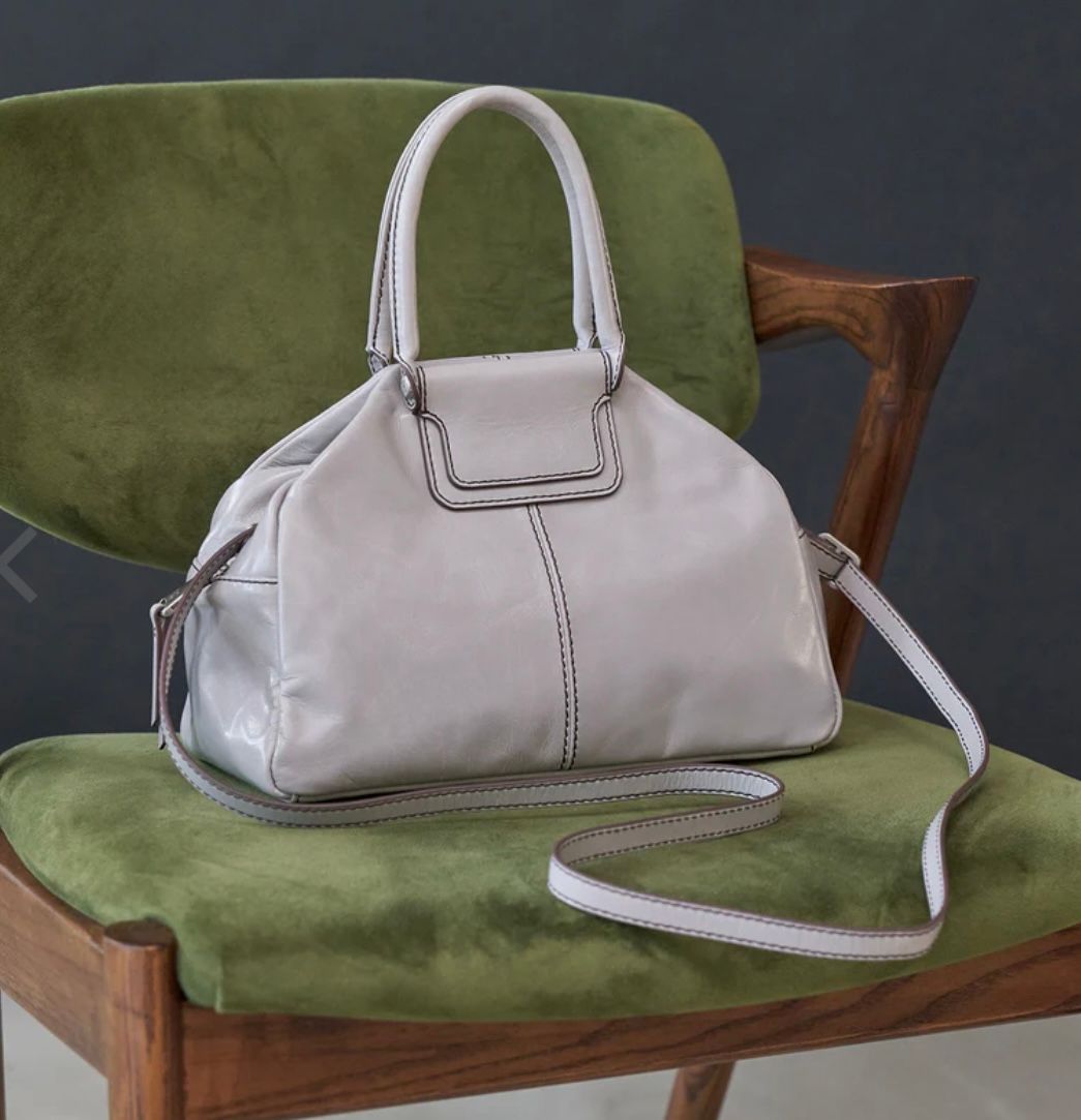 Hobo Sheila Drop Handle Satchel, Light Grey