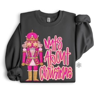 Nuts About Christmas Tee, Grey