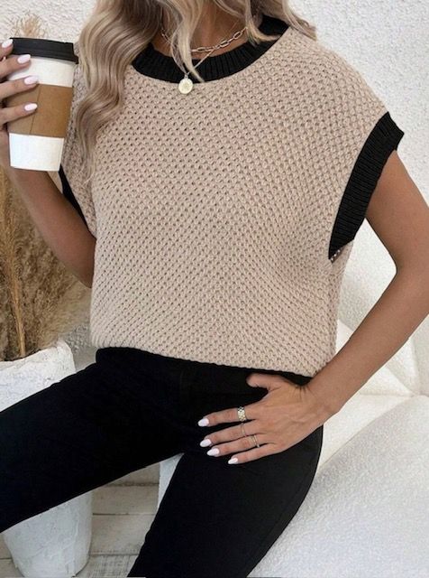 Lightweight Color Block Sweater 