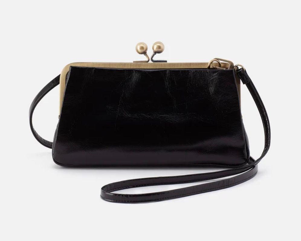 Hobo Lauren Frame Crossbody, Black