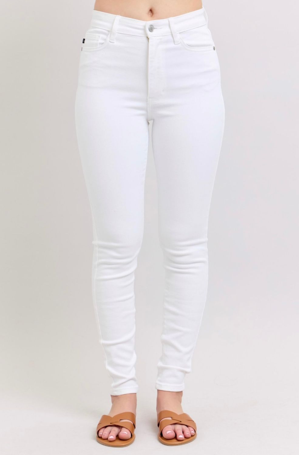 Judy Blue HW Skinny Jean, White