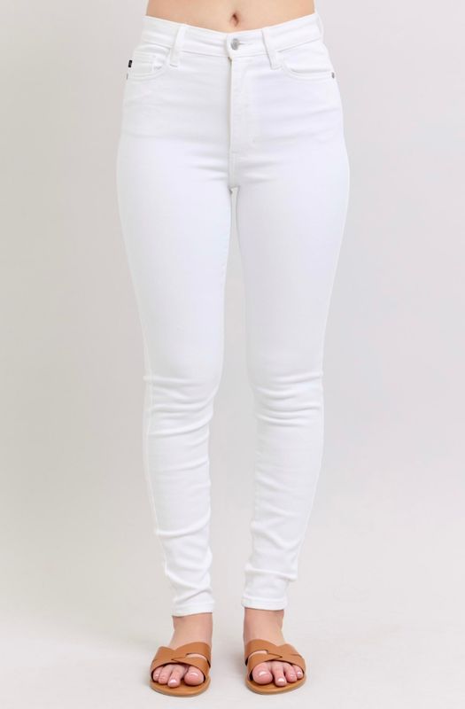 Judy Blue HW Skinny Jean, White