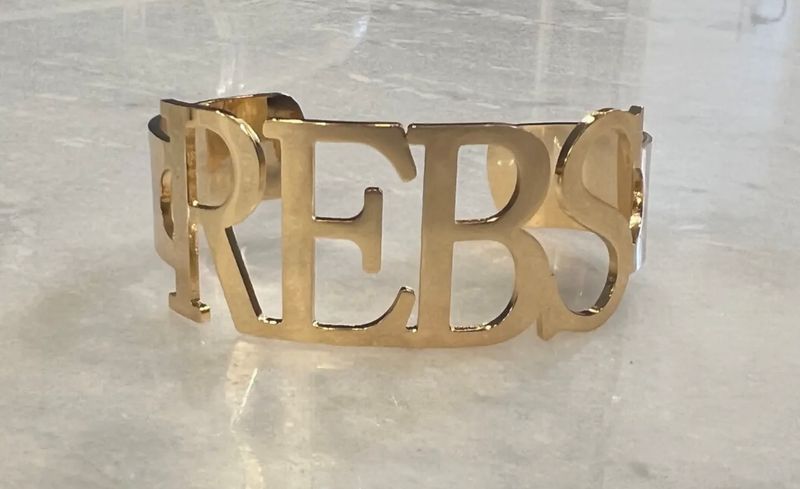 SS Designs Rebs Bangle, Gold
