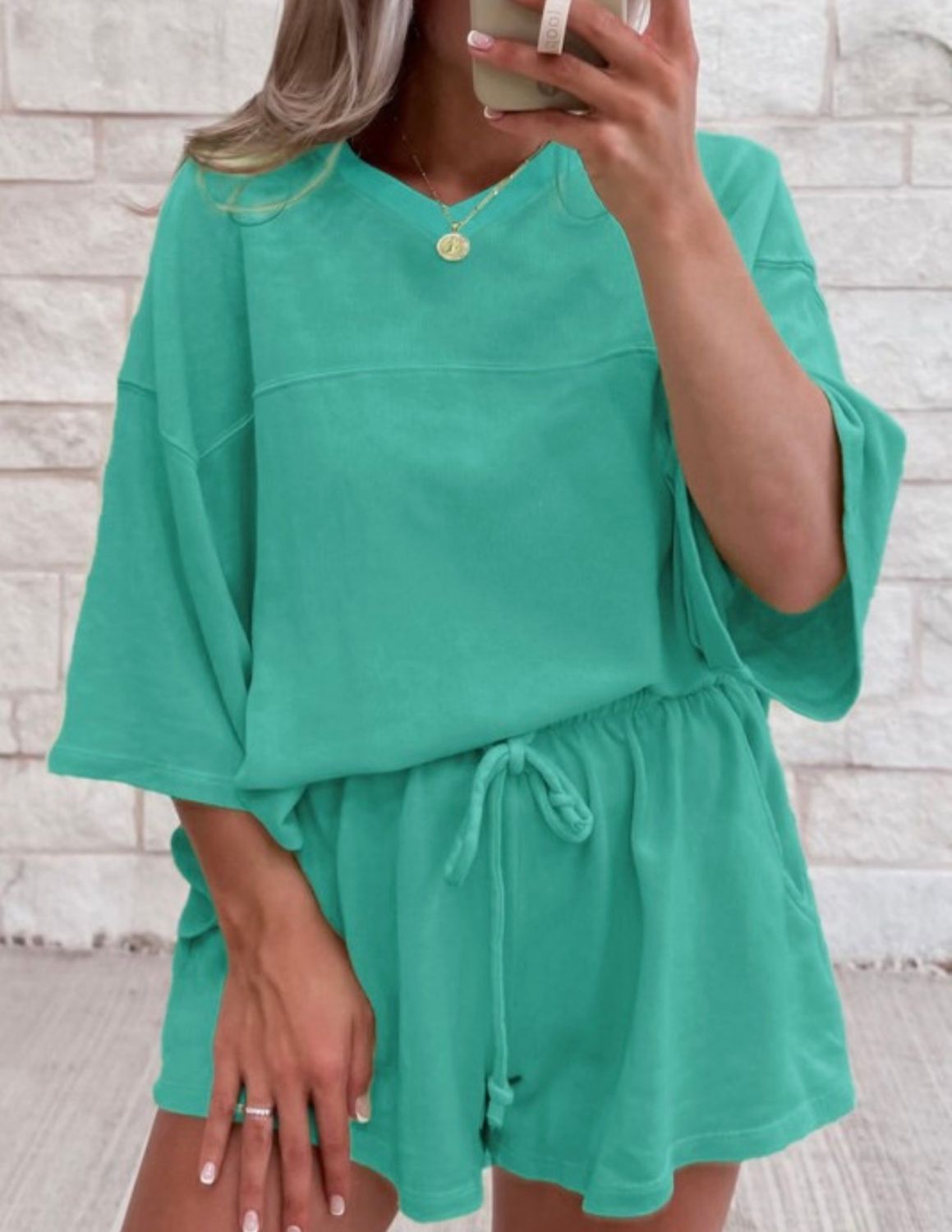 Summer Short Set, Green