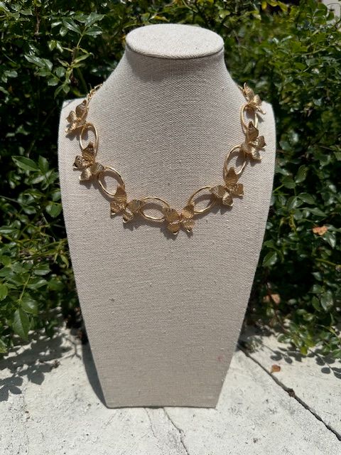 Butterfly Necklace, Gold