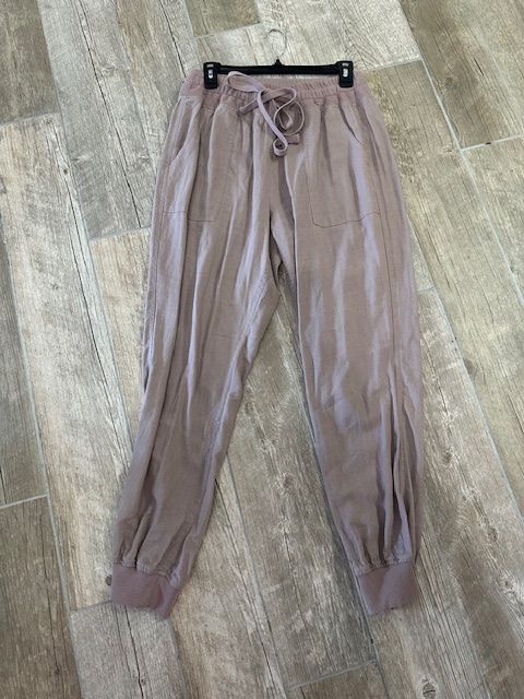 Risen Linen Joggers, Large