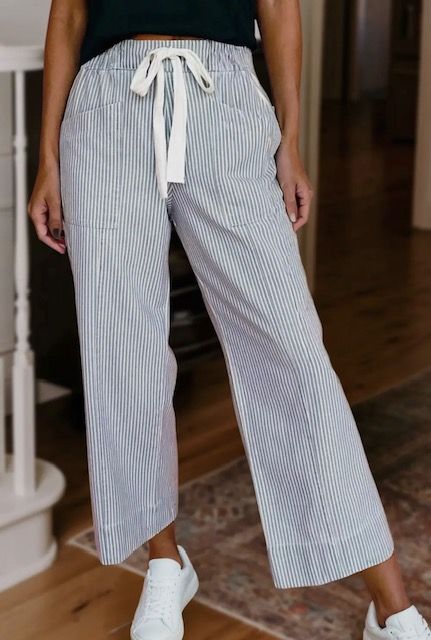 Drawstring Pant, Stripe