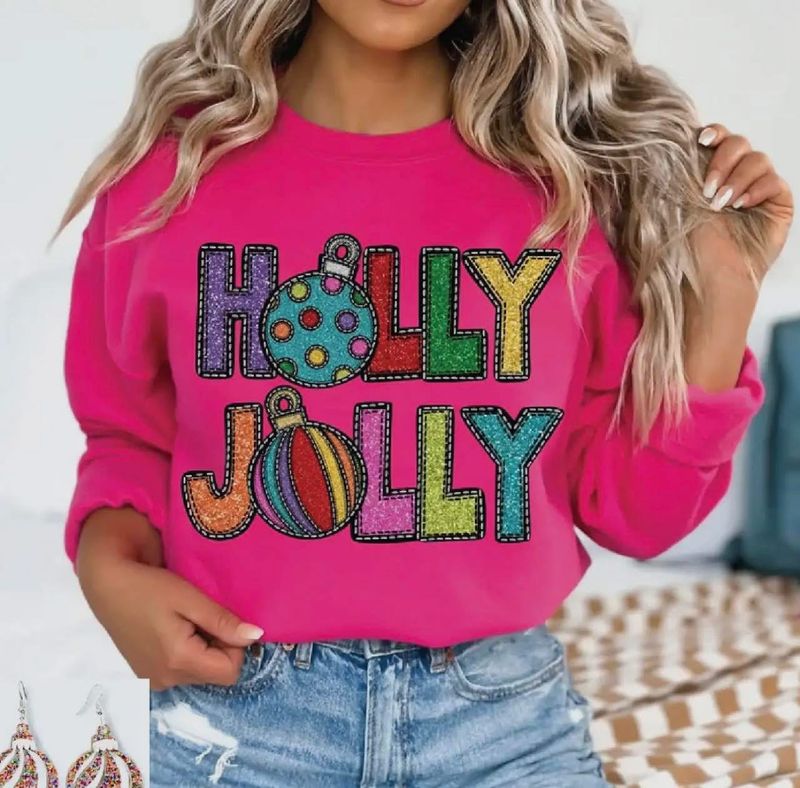 Holly Jolly Glitter, Pink