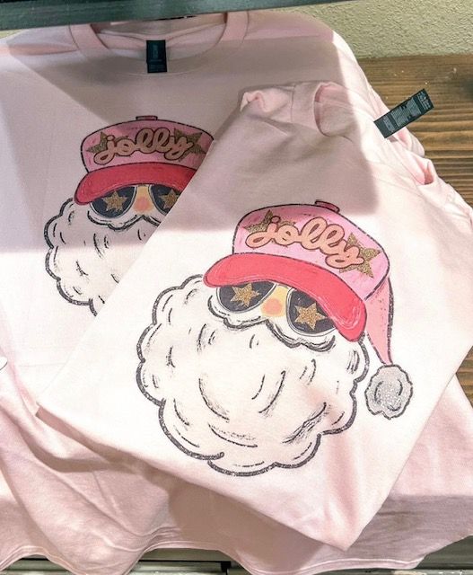 Holly Trucker Hat Santa Tee