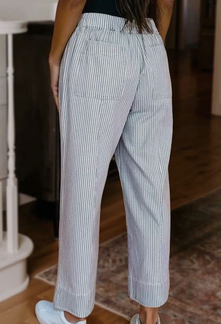 Drawstring Pant, Stripe