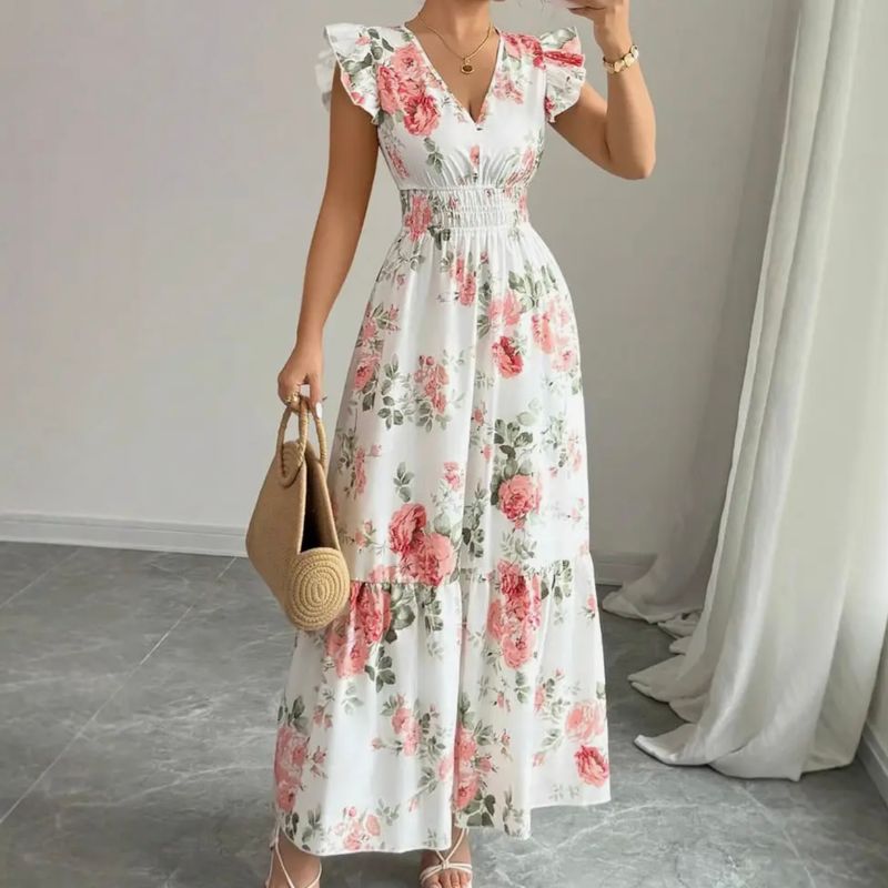Floral Print Maxi Dress
