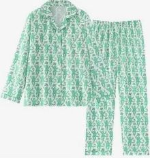 Monkey Long PJ's, Green