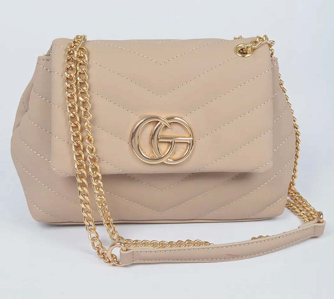 Quilted CG Clutch, Neutral