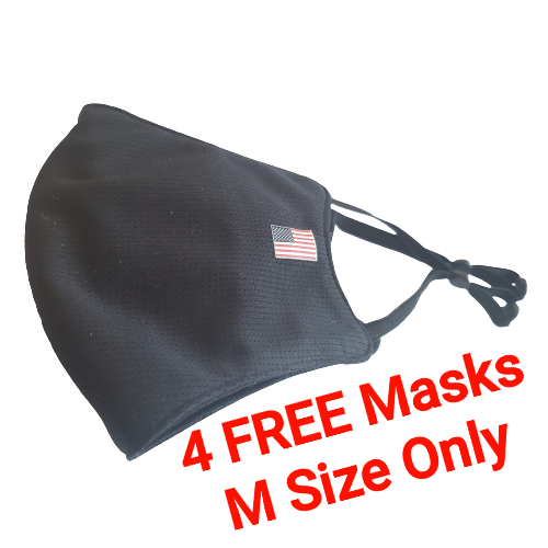 4 FREE WHEN BUY 10 M1 USA  Solid 😎 Black MEDIUM Only