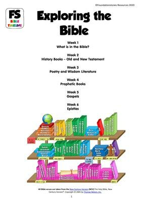 Exploring the Bible - 6 week syllabus