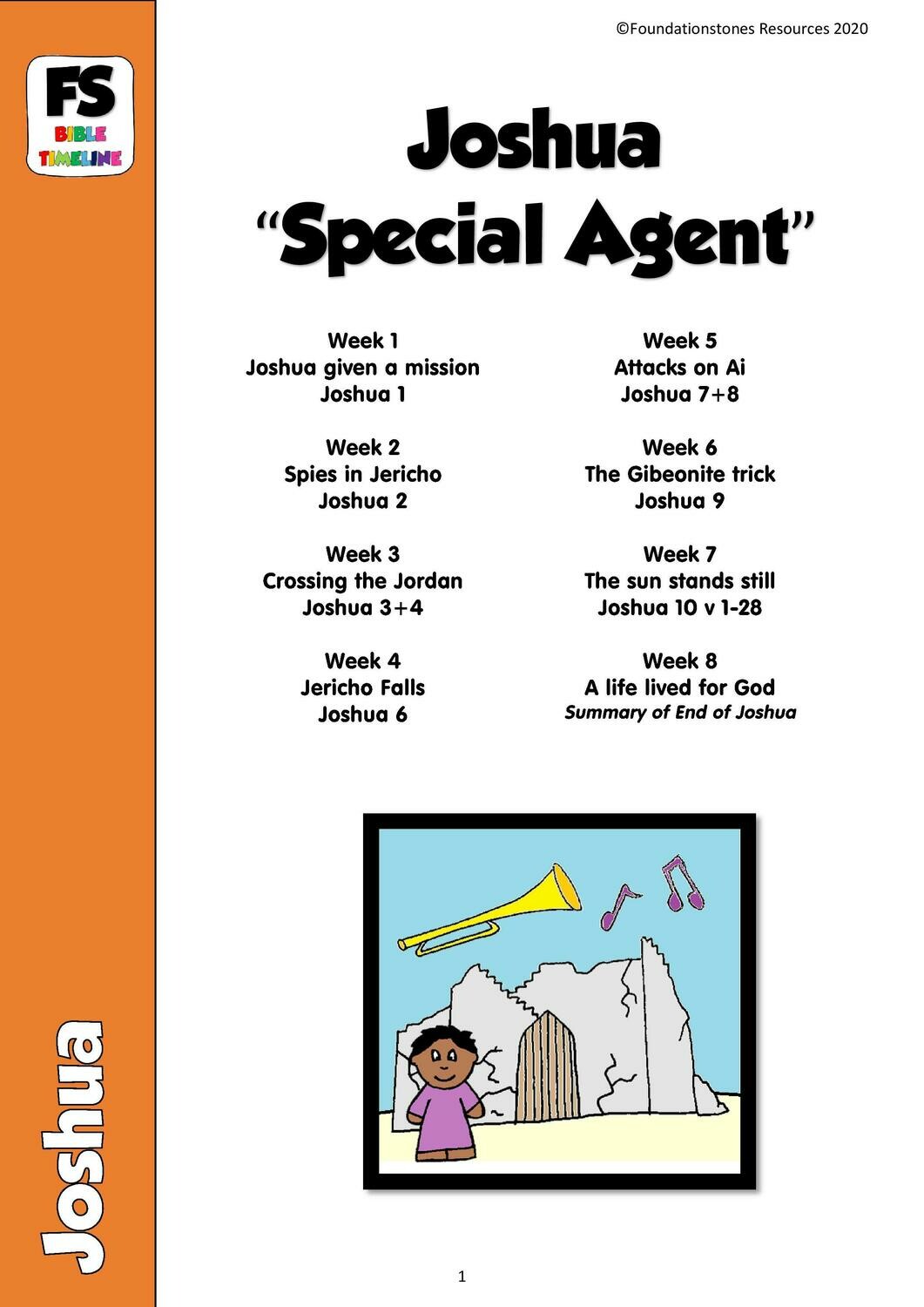 Joshua "Special Agent" - 8 week syllabus