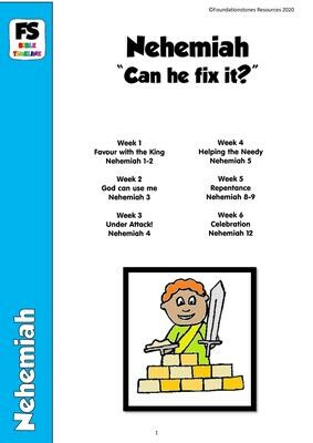 Nehemiah: "Can he fix it?" - 9 week series - Syllabus only