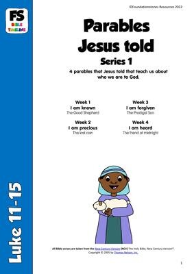 Parables that Jesus told : Series 1 - Faith at Home sheets