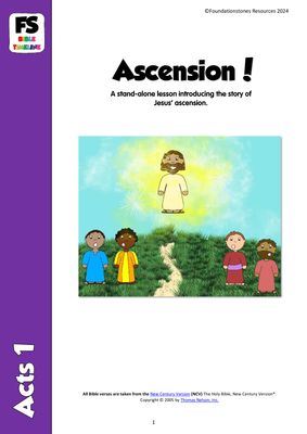 Ascension - Stand-alone lesson