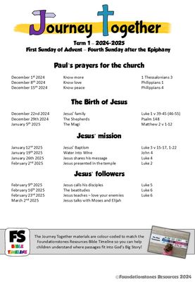 Journey Together : FREE SAMPLE: December 1st-15th 2024