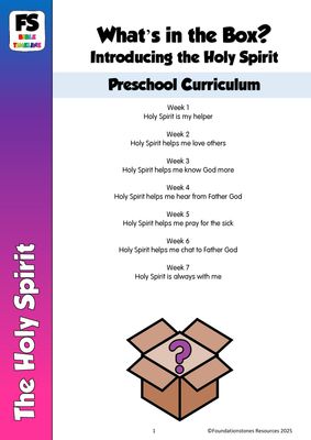 What&#39;s in the Box -  Preschool Curriculum - 7 week Syllabus