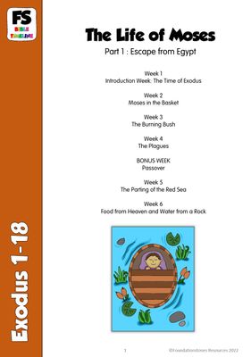 Moses - Escape from Egypt - 6 week series