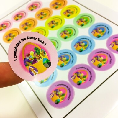 Easter Trail Stickers (Pack of 105)