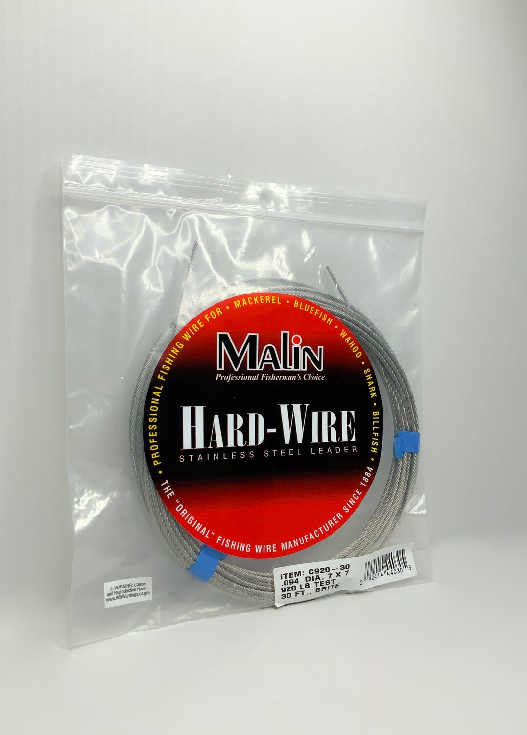 MALIN - 49 7 X 7 STAINLESS STEEL 480 LB 30FT CABLE