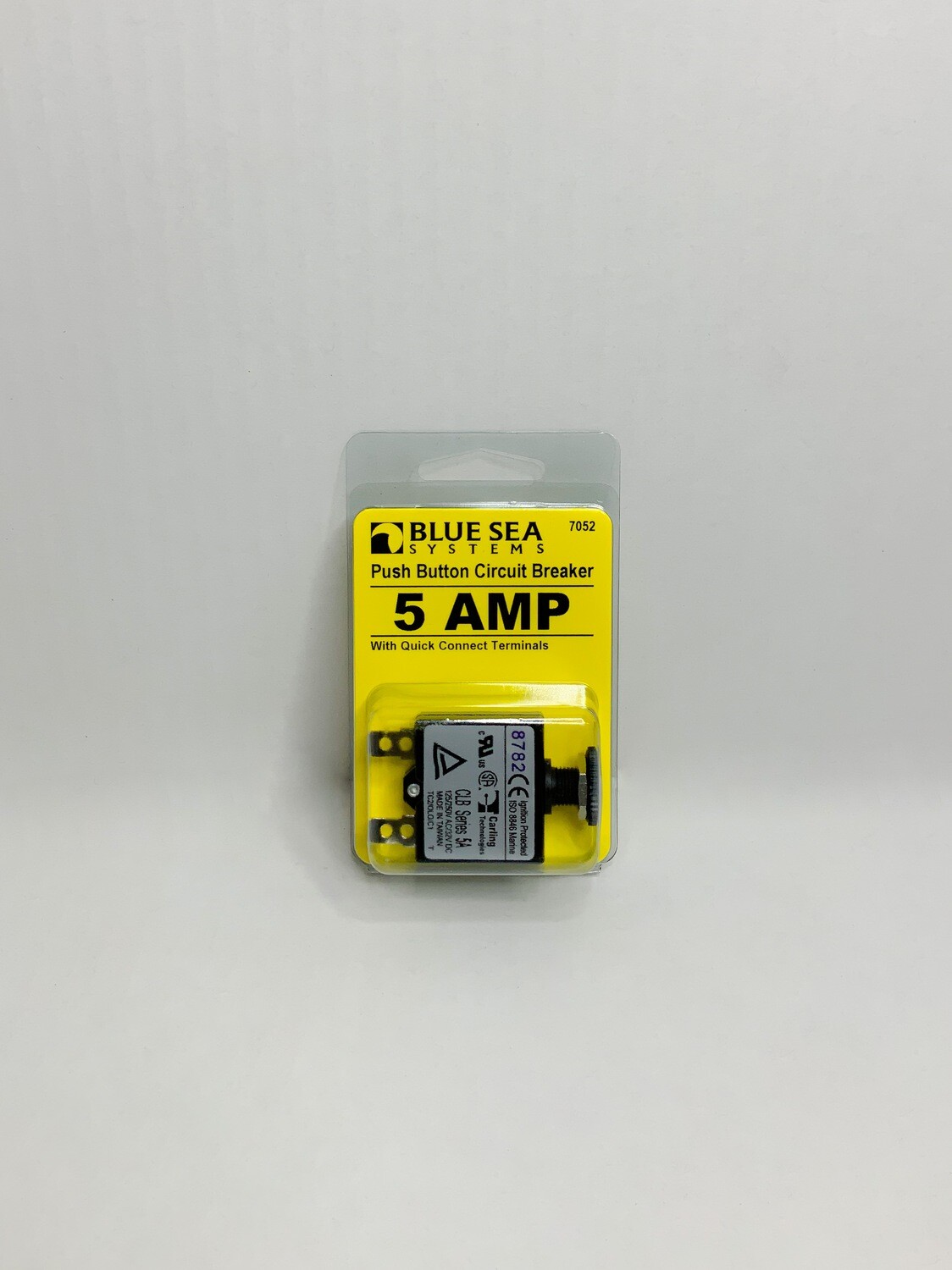 BLUE SEA SYSTEMS PUSH BUTTON CIRCUIT BRKR 5 AMP (7052)