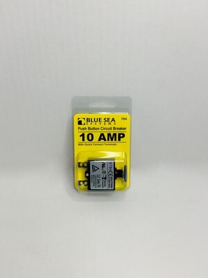 BLUE SEA SYSTEMS PUSH BUTTON CIRCUIT BRKR 10 AMP (7054)